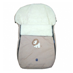 Спальный мешок в коляску Womar №S77 Exlusive Lion Melange fabric Бежевый