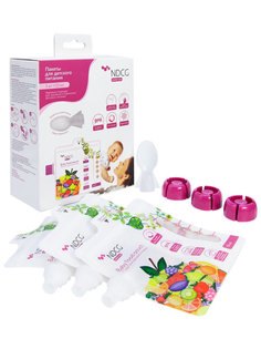 Пакеты для детского питания NDCG mother care с ложкой, 3 шт