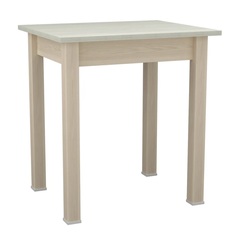 Стол обеденный Боровичи-мебель Компакт (прямая ножка) Выбеленная береза/Сосна белая 86310