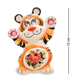 Фигурка "Тигренок Матвей" цв. (Гжельский фарфор) Art East