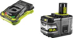 Набор Ryobi ONE+ аккумулятор (18 В, 9.0 A*ч; Li-Ion) и зарядное устройство RC18-150
