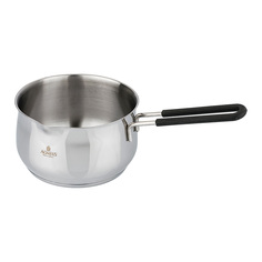 Ковш монблан 12х8 см, 0,9 л, нерж сталь индукционное дно Agness_936-117