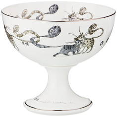 Конфетница на ножке "Котики", диаметр 12,7 см., высота 11 см. Lefard_86-2321