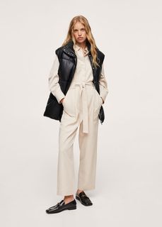 Стеганый жилет из искусственной кожи - Dejabu Mango