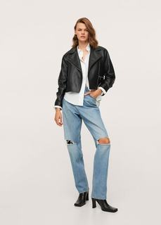 Нарочно рваные джинсы straight-fit - Jolie Mango