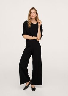 Брюки-палаццо из трикотажа - Kobi Mango