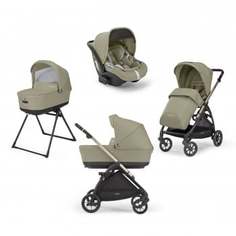 Коляска Inglesina Electa System 4 в 1 на шасси Electa Iridium Black, бежевый