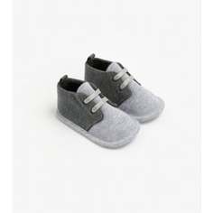 Пинетки в спортивном стиле, серый, темно-серый Mothercare