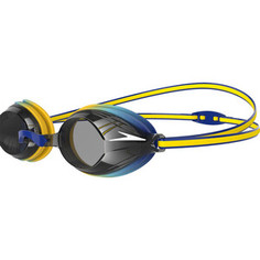 Очки для плавания детские Speedo Vengeance Jr, 8-11323D653, ДЫМЧАТЫЕ линзы, жел-гол оправа