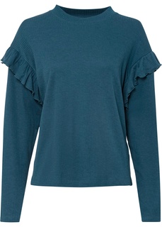 Лонгслив с воланами Bonprix