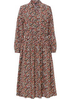 Платье миди с принтом Bonprix