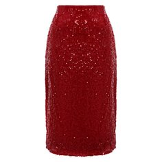 Юбка из вискозы с отделкой пайетками Dries Van Noten