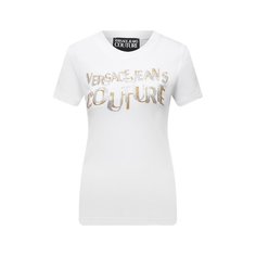 Хлопковая футболка Versace Jeans Couture