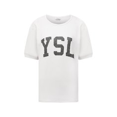 Хлопковая футболка Saint Laurent