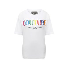 Хлопковая футболка Versace Jeans Couture
