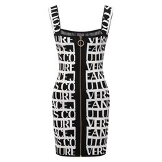 Платье из вискозы Versace Jeans Couture