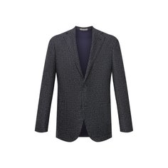 Пиджак из шерсти и шелка Corneliani