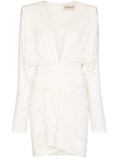 Alexandre Vauthier платье мини с V-образным вырезом