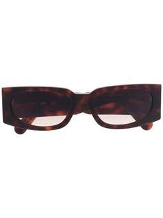 Gcds солнцезащитные очки в прямоугольной оправе черепаховой расцветки
