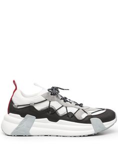 Moncler grosgrain-loop lace-up sneakers