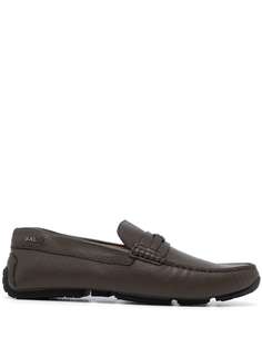 Bally logo-plaque leather loafers