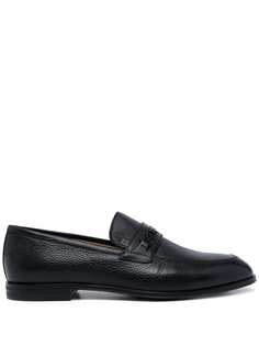 Bally logo-plaque leather loafers