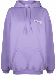 Balenciaga худи с вышитым логотипом