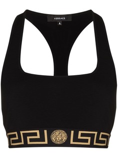 Versace бюстгальтер с узором Greca