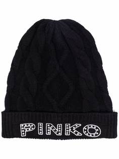 Pinko шапка бини с вышитым логотипом