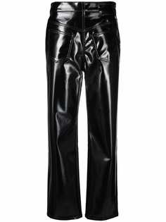 MM6 Maison Margiela глянцевые брюки