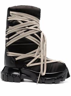 Rick Owens DRKSHDW дутые сапоги на шнуровке