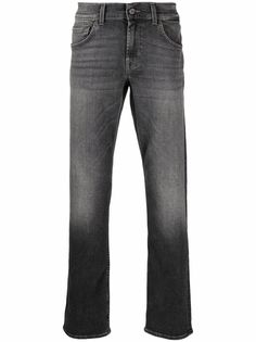 7 For All Mankind прямые джинсы средней посадки