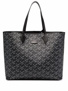 Versace сумка-шопер с логотипом