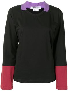 Comme Des Garçons Comme Des Garçons футболка в стиле колор-блок с длинными рукавами