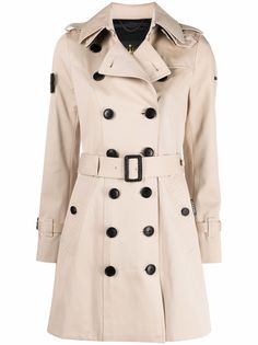TRENCH LONDON двубортный тренч с заостренным воротником