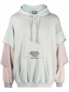 Diesel многослойное худи с логотипом