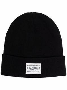 Barbour шапка бини с нашивкой-логотипом
