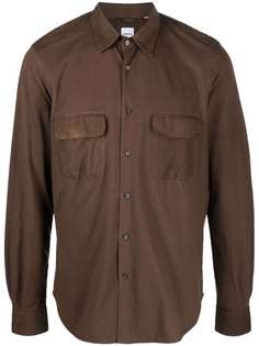 Aspesi long-sleeved contrast pocket shirt