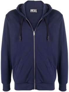Diesel logo-tape detail hoodie