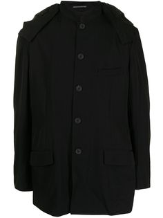 Yohji Yamamoto пальто с капюшоном
