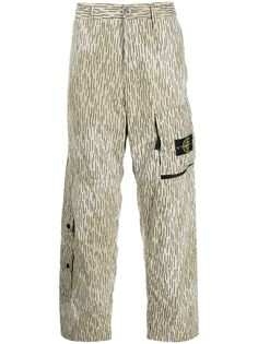 Stone Island printed cargo trousers