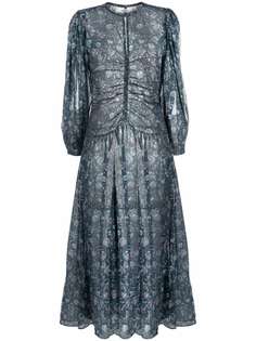 Isabel Marant Étoile платье со сборками и цветочным принтом