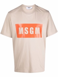 MSGM футболка с логотипом