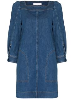 See by Chloé джинсовое платье-трапеция