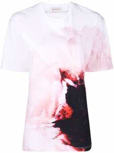 Alexander McQueen футболка с графичным принтом