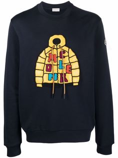 Moncler толстовка с нашивкой-логотипом