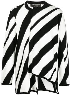 Comme Des Garçons Homme Plus полосатый джемпер асимметричного кроя