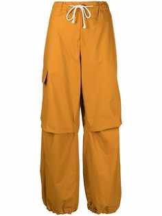 Jil Sander брюки с кулиской и карманами