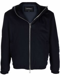 Emporio Armani куртка на молнии с капюшоном