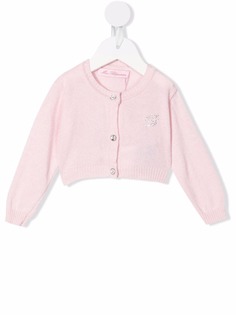 Miss Blumarine кардиган с круглым вырезом и логотипом